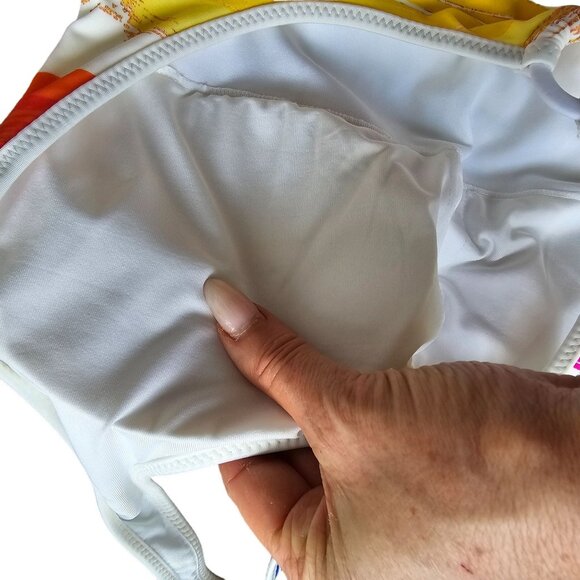 NWT COCO RAVE Floral One Piece Bathingsuit Back Detail sz 8 - Picture 2 of 12